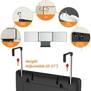 Factory Supply Bedrooms Best Barber Haircut With Led Light Makeup 3 Three Way <strong>Mirror</strong> Self <strong>Triple</strong> <strong>Mirror</strong> for Cutting Hair - Product Image 4