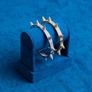 Classic 925 Sterling Silver Cuban Link Bracelet Lab Grown Moissanite Diamond Polished Look Jewelry - Product Image 5