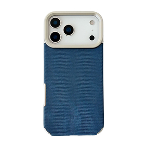 Étui de téléphone en denim rétro de qualité supérieure pour 16/17Promax IP15 Pro, plaqué avec de grands trous et de la qualité garantie - Product Image 6