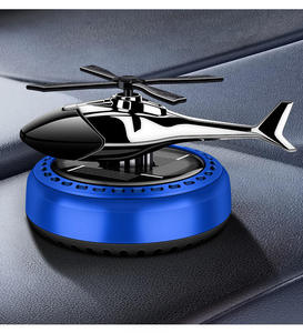 Diffuseur <span class=keywords><strong>d</strong></span>'<span class=keywords><strong>air</strong></span> pour voiture en métal, à énergie solaire, hélicoptère rotatif, avion pilote, aromathérapie, parfum de voiture, Cologne - Product Image 3