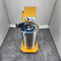 Machine de revêtement électrostatique à double affichage numérique avec pistolets de pulvérisation, système de nettoyage automatique et pulvérisation réglable – Approvisionnement direct usine