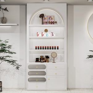 Vitrine de présentation de cosmétiques pour salon de beauté LE, armoire de présentation simple et moderne, vitrine de forme spéciale, présentoir pour soins de la peau, vernis à ongles - Product Image 4