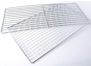 Dùng Một Lần Thép Không Gỉ BBQ Grill Pan Mở Rộng Dây <span class=keywords><strong>Net</strong></span> Lưới Cho Nướng Gà Dệt Kỹ Thuật Hàn Chế Biến - Product Image 4