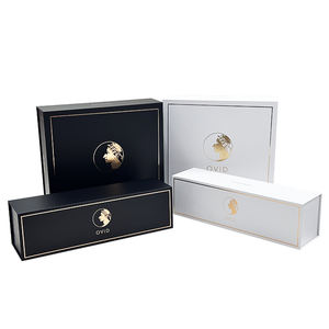 กล่องของขวัญแม่เหล็กแข็งแบบพลิกเปิดได้ พร้อมโฟม EVA สำหรับบรรจุภัณฑ์ผลิตภัณฑ์ดูแลเส้นผม ไดร์เป่าผมสีดำสุดหรูแบบกำหนดเอง - Product Image 3