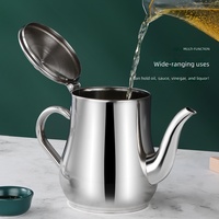 Wow Wadah Minyak Stainless Steel 201 Ons, Dispenser Minyak, Filter Lemak, Tangki Penyimpanan, Botol Bumbu Serbaguna, Sempurna untuk Penggunaan di Rumah