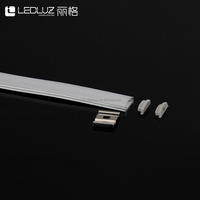 Profilé en aluminium extrudé super fin ALP114 18*6mm, canal LED flexible avec diffuseur de couverture