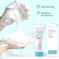 Nettoyant Visage en Crème Douce aux Acides Aminés, Centella et Huile de Moringa, Contrôle du Sébum, Hydratant, Parfum Floral pour Hommes et Femmes