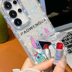 Nouveau gros paillettes Bling diamant coque de téléphone pour Samsung A07 A17 <span class=keywords><strong>dessin</strong></span> <span class=keywords><strong>animé</strong></span> antichoc couverture Galaxy S25 S24 Ultra A56 A36 A16 - Product Image 5