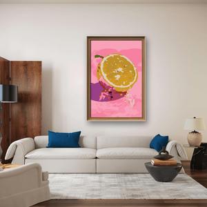 طقم رسم بالأرقام من HJ <span class=keywords><strong>Painting</strong></span> Customs صديق للبيئة بتصميم فواكه وزهور مع قماش للرسم بدون إطار - Product Image 4