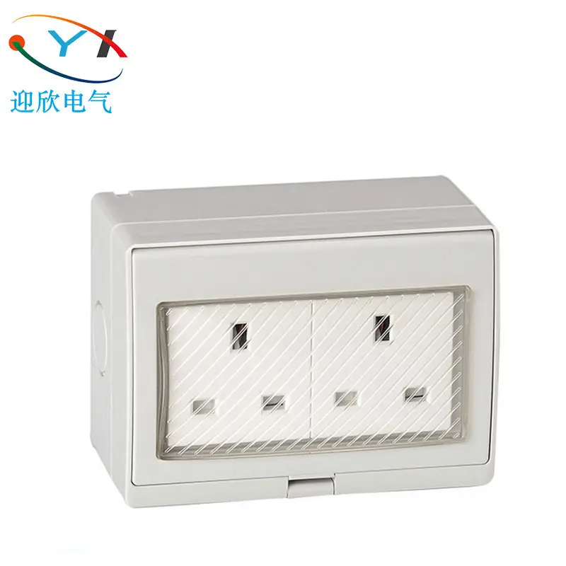 Ip65 Socket Biaya Dinding Rumah Tangga Dinding Outlet Hotel Dedicated Outlet Socket EU Standar UK