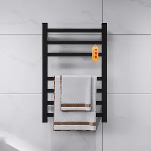Настенная стойка EVIA для ванной комнаты с подогревом и лестницей, электрическая грелка для полотенец