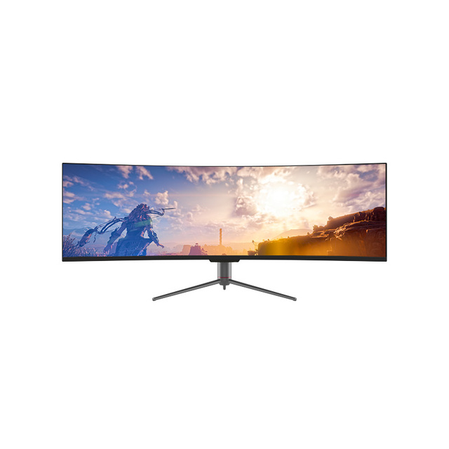 Ultrawide Computer Curvo Monitor 49 Inch Pollici Polegadas Moniteur Lcd PC Desktop 4K 5K 75Hz 49 Inch Curved Gaming Monitor