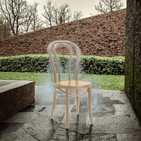 Chaise de salle à manger d'intérieur empilable, design nordique, en hêtre massif, avec pieds coniques et dossier à lattes, écologique et durable, idéale pour hôtels - Meilleures ventes