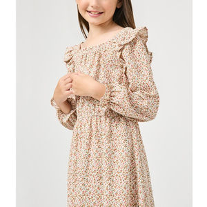 Ropa personalizada para niños y niñas, venta al por mayor, diseñador, verano, estampado Floral - Product Image 4