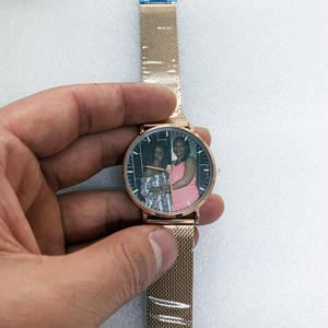 Monogram In Bianco Orologio <span class=keywords><strong>Cinturino</strong></span> In Vera Pelle Quadrante Personalizzate Il Vostro Proprio Vigilanza Degli Uomini Su Ordinazione Photo Orologio delle Donne di Stampa di Sublimazione - Product Image 5