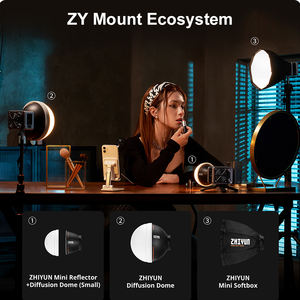 ZHIYUN MOLUS X60/X60RGB 60W COB Luz LED de Video Metálica de Bolsillo, Lámpara de Relleno Portátil para Exteriores para Fotografía - Product Image 5