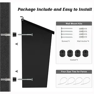 JH-Mech Mailbox per posta e pacchi facile installazione a prova di ruggine a parete in acciaio zincato impermeabile scatola per pacchi