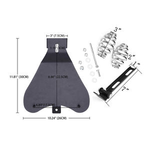 YD198S Vintage Crocodile Solo Spring Seat Mount para Harley <span class=keywords><strong>Chopper</strong></span> Cruiser Retro Asientos y respaldos <span class=keywords><strong>de</strong></span> motocicleta - Product Image 6