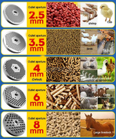 Nouvelle machine à granulés de haute efficacité pour la transformation des aliments métalliques pour animaux, volailles et poissons, 200-300 kg/h