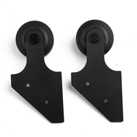 WEKIS Kit de quincaillerie moderne pour mini porte de grange Capacité de 50lb Miroirs Pare-soleil Volets d'angle Consoles de divertissement Vis facile