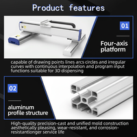 Machine de distribution entièrement automatique pour silicone, UV, AB, PU, colle thermofusible et colle à froid, avec système de distribution automatique par compte-gouttes