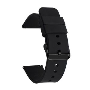 Correa Deportiva de Silicona Impermeable de Liberación Rápida Maenwvo para <span class=keywords><strong>Reloj</strong></span> <span class=keywords><strong>Amazfit</strong></span>, Diseño de Lujo, Botón de Presión, Hebilla Oculta, Negra, para <span class=keywords><strong>Hombre</strong></span>, 18 mm - Product Image 3