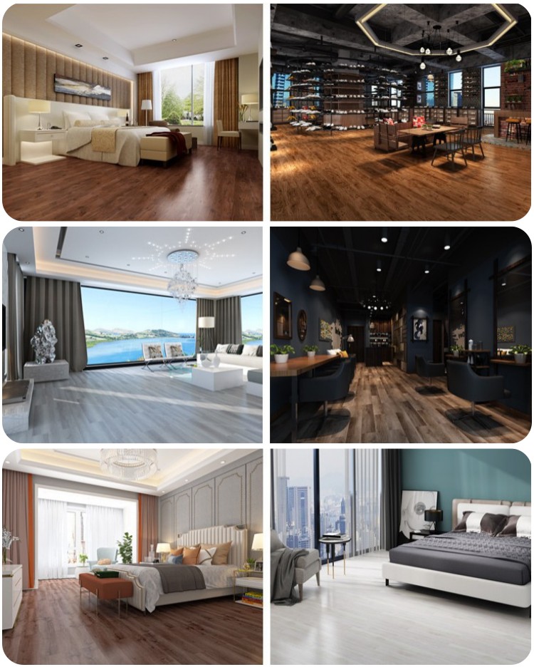 New Design Waterproof Fireproof Anti Scarch 4mm 5mm SPC Click Lock vinyl flooring pvc bus flooring vinyl flooring