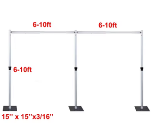 ESI-خلفية أنبوبي مغلف مع لوحة قاعدة أنبوب قابل للتعديل وآلية تغليف دائرية مظلة للمناسبات حفلات الزفاف منفذ المصنع - Product Image 5