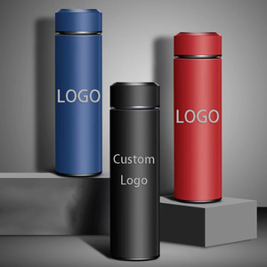 Bouteille isotherme sous vide professionnelle 500 ml en acier inoxydable 304, bouteille d'eau droite portable pour bureau et voyage, logo personnalisé - Product Image 1