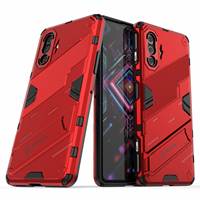 Couverture arrière de téléphone de luxe pour Xiaomi Redmi K40 Gaming Punk Armor Coque de téléphone anti-chute antichoc avec support