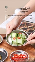 Plateau à condiments et snacks en acier inoxydable, sans aimant, motif uni, moderne et minimaliste, pour fabricants