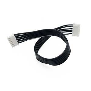 สายไฟซิลิโคน XH2.54 <span class=keywords><strong>JST</strong></span> XH2.54 มม. 2P 3P 4P 5P 6P 8P 10P พร้อมขั้วต่อสายแบตเตอรี่ ความยาว 20 ซม. สีดำ - Product Image 1