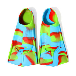 Aletas de Natación de Silicona Suave de Talla Adulto 45-47, Entrega Rápida, en Existencia, MOQ Bajo, Unisex, con Hoja Corta, para Natación y Snorkel - Product Image 3