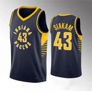 2024 Maillots de basket-ball Indiana 0 Tyrese Haliburton 43 Pascal Siakam Noir <span class=keywords><strong>2023</strong></span>/24 City Edition Chemises de sport cousues Uniformes - Product Image 3