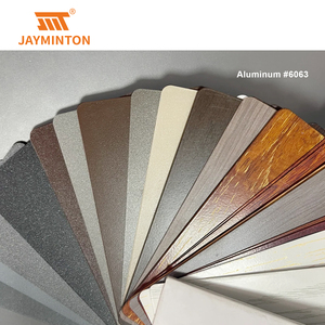 Jayminton dekorasi kayu permukaan Aluminium menutup sistem Aluminium vertikal untuk eksterior tahan air dan tahan lembap - Product Image 5