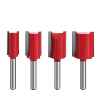 Fresa recta de doble filo métrica para carpintería, fresadora, ranuradora, recortadora, grabadora, de carburo, OEM