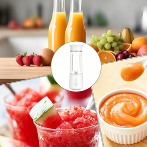 เครื่องปั่นแบบพกพาสำหรับทำเชคและสมูทตี้ แก้วน้ำผลไม้ส่วนตัวแบบชาร์จไฟได้ เครื่องผสมผลไม้สำหรับการตั้งแคมป์ ปิกนิกกลางแจ้ง และการเดินทาง - Product Image 4