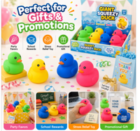 Jouet sensoriel anti-stress en TPR en forme de canard, idéal pour les fêtes d'enfants et les cadeaux (vente en gros)