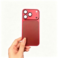 Elegante Adhesivo y Marco Metálico Trasero Antichoque de Color Puro y Estilo Sencillo para Convertir al Instante en 17PM/Pro, Compatible con 17/16/15pm