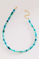 Haute qualité été nouveau Style Design Original guérison dopamine pierre naturelle collier coloré clavicule perle Bracelet pour les femmes
