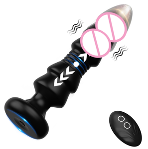 Vibrador <span class=keywords><strong>Anal</strong></span> de empuje Masajeador de próstata para hombres WomenTelescopic Vibrating <span class=keywords><strong>Anal</strong></span> Plug Estimulador Juguetes con 5 modos - Product Image 1