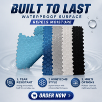 Tissu Oxford 100% polyester résistant aux déchirures, ripstop alvéolé, léger, résistant à l'eau, avec revêtement PU, sans... Utilisation en extérieur pour voiture
