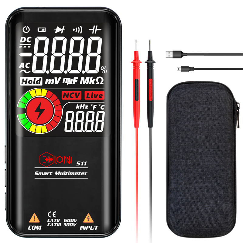 Multimeter Full Screen Smart Electrical Voltmeter