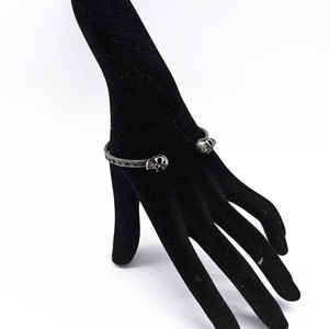 Pulsera de plata tibetana yunnique con diseño de calavera abierta para hombre, diseño geométrico de esqueleto, joyería de moda - Product Image 4