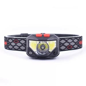 Linterna frontal Led Cob con doble fuente de luz, batería recargable para acampar al aire libre con función de atenuación, luz blanca, carga USB - Product Image 5