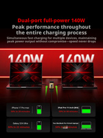 Batterie externe Aohi 310W Starship Pro haut de gamme, 20000 mA, grande capacité, avec écran, charge super rapide bidirectionnelle, alimentation mobile