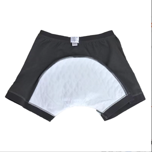 Pantaloni <span class=keywords><strong>da</strong></span> <span class=keywords><strong>uomo</strong></span> anziani a 4 colori per incontinenza corti Super assorbente 500CC Boxer XL lavabile in puro cotone biancheria intima Anti-perdite pannolino - Product Image 2