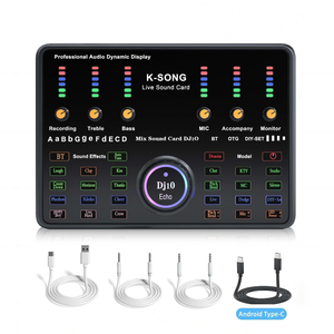 External <strong>Audio</strong> Sound Card Mixer <strong>USB</strong> BT Recording Portable Digital <strong>Audio</strong> Interface <strong>3</strong>-Mic Noise Cancelling <strong>3</strong>-<strong>Device</strong> Support - Product Image 6