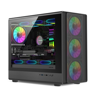 Gamer-X OEM/ODM Bán Buôn Tùy Chỉnh Microatx Giữa Tháp <span class=keywords><strong>PC</strong></span> Chơi Game Trường Hợp Máy Tính Kính Cường Lực Cửa Sổ Máy Tính Để Bàn <span class=keywords><strong>PC</strong></span> Trường Hợp Trong Kho - Product Image 1