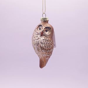 Adornos Colgantes de Cristal Soplado para Árbol de Navidad, Búho, Cisne Blanco, Pájaros, Animales, Regalo, Bolas de Cristal Navideñas - Product Image 3